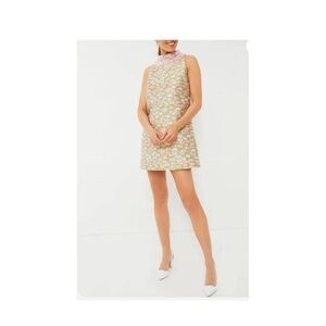 Tuckernuck Cream and Pink Lace Mini Dress